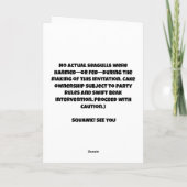 Invitation Seagull Birthday Bash - Gâteau, Chaos & Fun! (Dos)