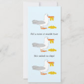 Invitation Seagull Il m'a Nicked Chips Ville personnalisée (Dos)