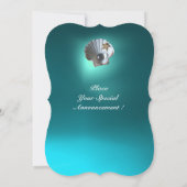 INVITATION SEAGULL VOL AU-DESSUS DES VAGUES PLAGE MARIAGE (Dos)