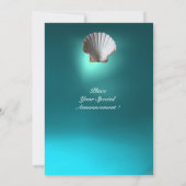 INVITATION SEAGULL VOL AU-DESSUS DES VAGUES PLAGE MARIAGE (Dos)