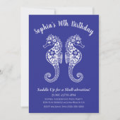 Invitation Seahors-fête d'anniversaire (Devant)
