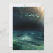 Invitation Seahorse Aquarium Nautique Océan Mariage (Dos)