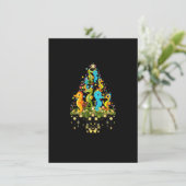 Invitation Seahorse Christmas Tree Lights Holiday Seahorse Lo (Debout devant)