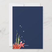 Invitation Seahorse fête d'anniversaire (Dos)