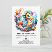 Invitation Seahorse Serenade Anniversaire (Debout devant)