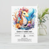 Invitation Seahorse Serenity Nautique Anniversaire (Debout devant)