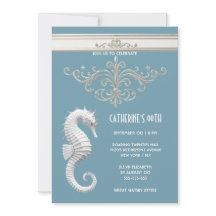 Seahorse thème de la plage d'été