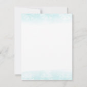 Invitation Seahorse Turquoise & Gold Watercolor Wedding RSVP (Dos)