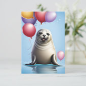 Invitation Sealed with Birthday Joy : Modèle d'invitation (Debout devant)