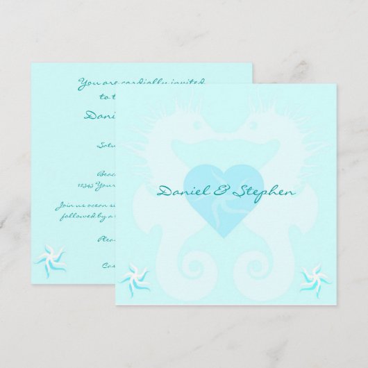 Invitation SeaLove (Devant / Derrière)