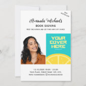 Invitation Séance de dédicace Auteur Écrivain Lancement de li (Devant)