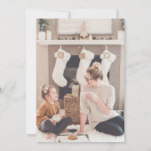 Invitation Seas and Greetings Seashell Holiday Photo Card (Dos)