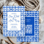 Invitation Seashell Grid Beach Wedding Code QR PERSONNALISÉ<br><div class="desc">Carte parfaite pour une faire-part de mariage amusante ! L'art fait main pour vous ! Parfait pour un mariage, une douche de nage en bord de mer, une fête de bachelorette, une fête de fiançailles ou un anniversaire. ENTIÈREMENT PERSONNALISABLE ! Cliquez sur "Personnaliser" ci-dessus pour modifier le texte des deux...</div>