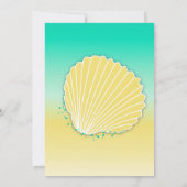 Invitation Seashell Sand & Sea Color Ombre (Dos)