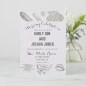 Invitation Seashell Soft Antique Art Beach Shops (Debout devant)