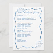 Invitation Seashells and wedding bells Bachelorette weekend (Dos)
