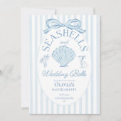 Invitation Seashells & Wedding Bells Bachelorette Itinerary (Devant)