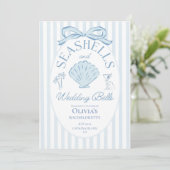Invitation Seashells & Wedding Bells Bachelorette Itinerary (Debout devant)