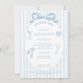 Invitation Seashells & Wedding Bells Bachelorette Itinerary (Dos)