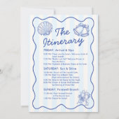 Invitation Seashells & Wedding Bells Bachelorette Itinerary (Dos)