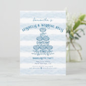 Invitation Seashells & Wedding Bells Beach Bachelorette Party (Debout devant)