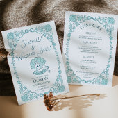 Invitation Seashells Wedding Bells Whimsical Bachelorette 