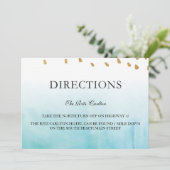 Invitation Seashore - Directions (Debout devant)