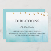 Invitation Seashore - Directions (Devant / Derrière)