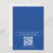 Invitation Seaside Garden Starfish Hydrangea QR Code Wedding (Dos)