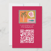 Invitation Seaside Soiree Fête des mariées Moderne Cute CUSTO (Dos)