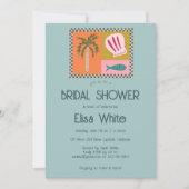 Invitation Seaside Soiree Fête des mariées Moderne Cute CUSTO (Devant)