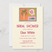 Invitation Seaside Soiree Fête des mariées Moderne Cute CUSTO (Devant)