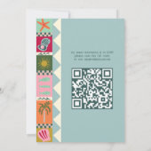 Invitation Seaside Soiree Fête des mariées Moderne Cute CUSTO (Dos)