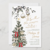 Invitation Season To Be Married Christmas Tree Bauble Wedding (Devant)