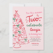 Invitation Season Two Celebrate Coquette Christmas Birthday (Devant)