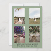 Invitation Seasons Greeting Garland and Mistletoe (Dos)