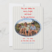 Invitation Season's Tidings Coastal Christmas Photo Card (Dos)