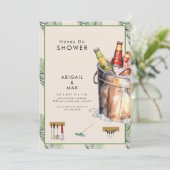 Invitation Seau Tropical de Miel de bière Do Couples Douche (Debout devant)