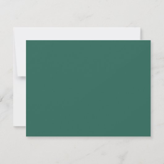 Invitation Seaweed Green Wavy Frame Note Card (Dos)