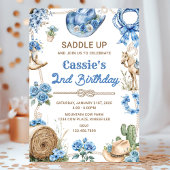 Invitation Second Rodeo Cowboy Wild West Birthday Party