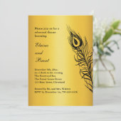 Invitation Secouer vos plumes de la queue Répétition Diner or (Debout devant)