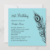 Invitation Secouer vos plumes de queue 21e anniversaire Invit (Devant)