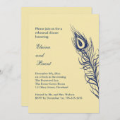 Invitation Secouer vos plumes de queue Dîner de répétition ja (Devant / Derrière)