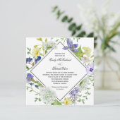 Invitation Secret Garden Boho Mariage Fleur sauvage (Debout devant)