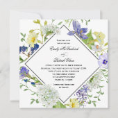 Invitation Secret Garden Boho Mariage Fleur sauvage (Devant)