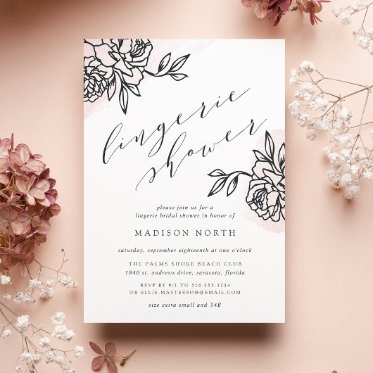 Invitation Secret Garden Lingerie Douche
