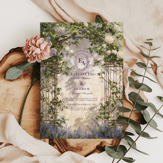 Invitation Secret Garden Porte Fairytale Mariage