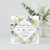 Invitation Secret Garden Rustique Fête des mariées Fleur sauv (Debout devant)