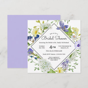 Invitation Secret Garden Rustique Fête des mariées Fleur sauv