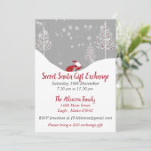 Invitation Secret Père Noël Christmas Gift Exchange Party (Debout devant)